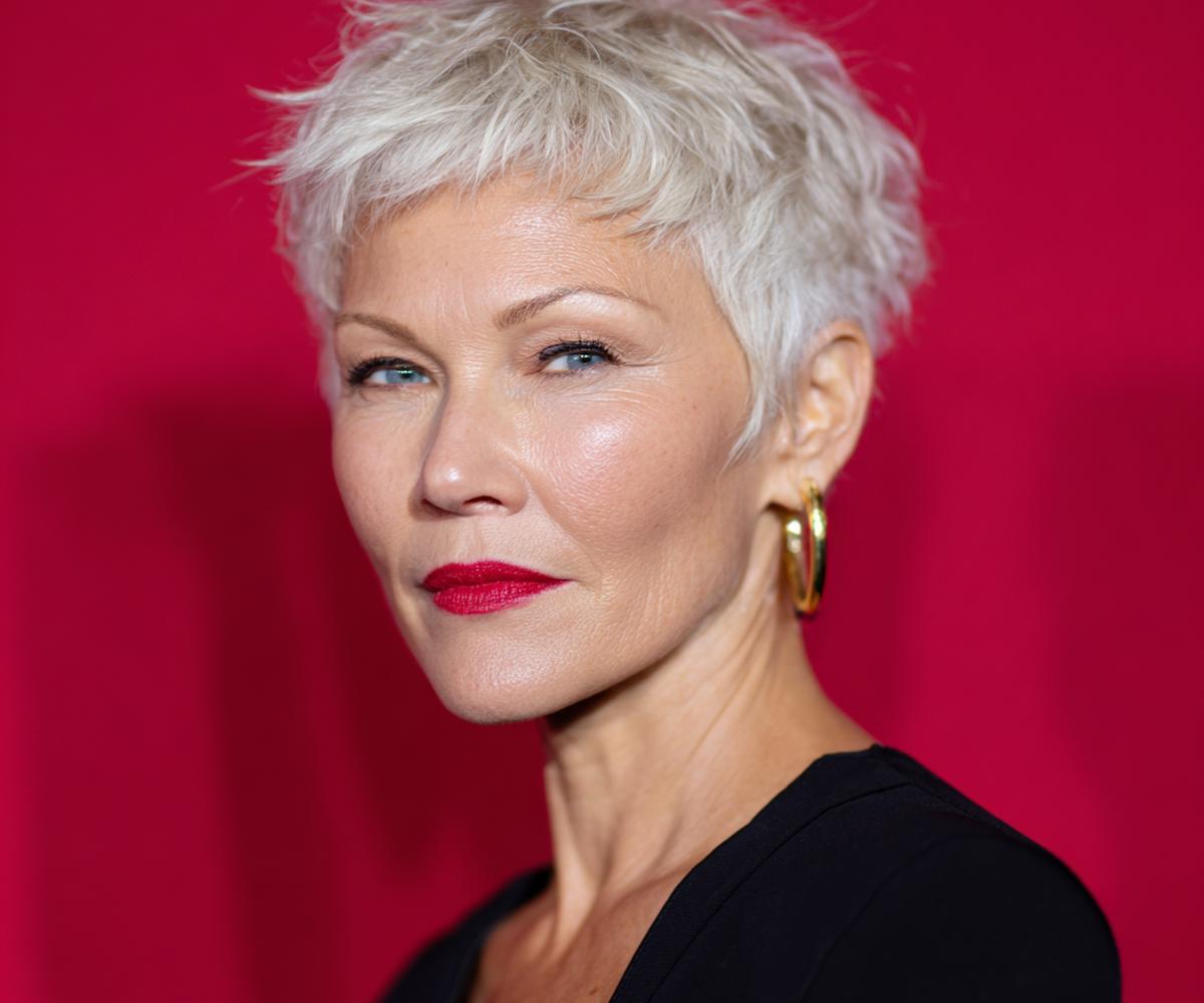 Platinum Textured Pixie Cut