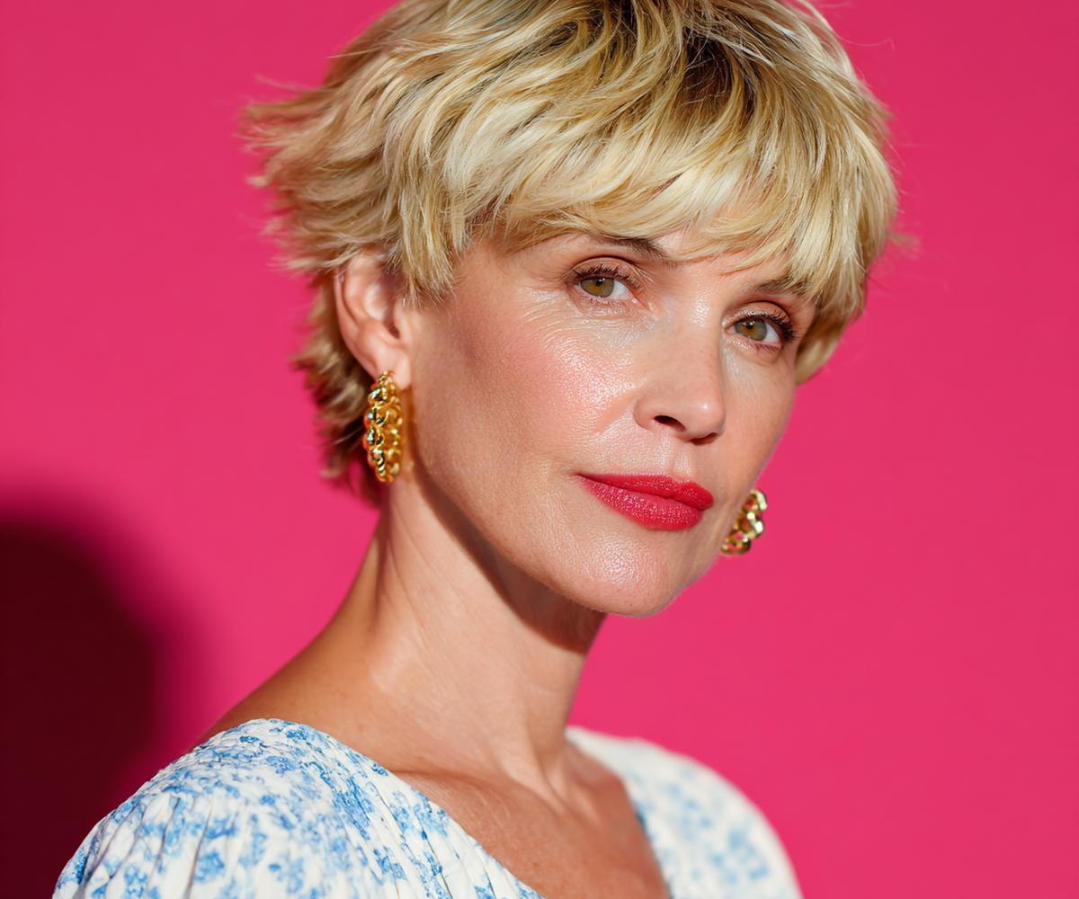 Shaggy Blonde Bob With Bangs