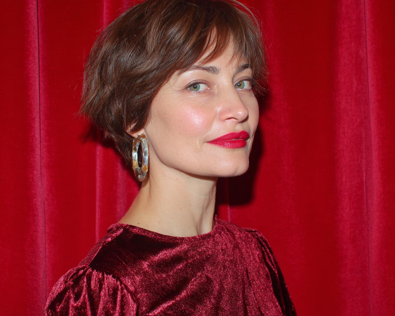 Brown Short Crop With Fringe