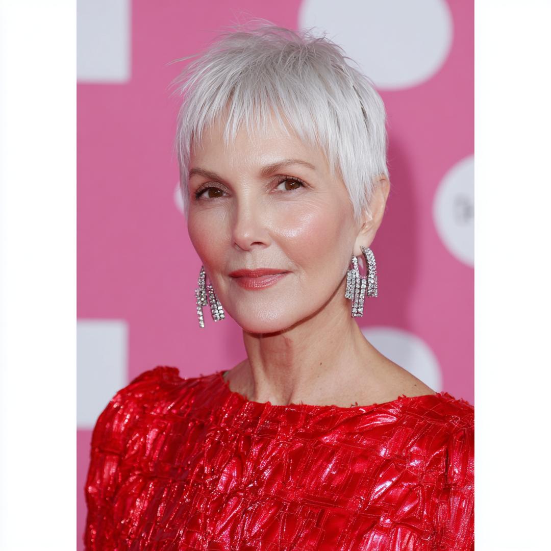 Short White Pixie Cut