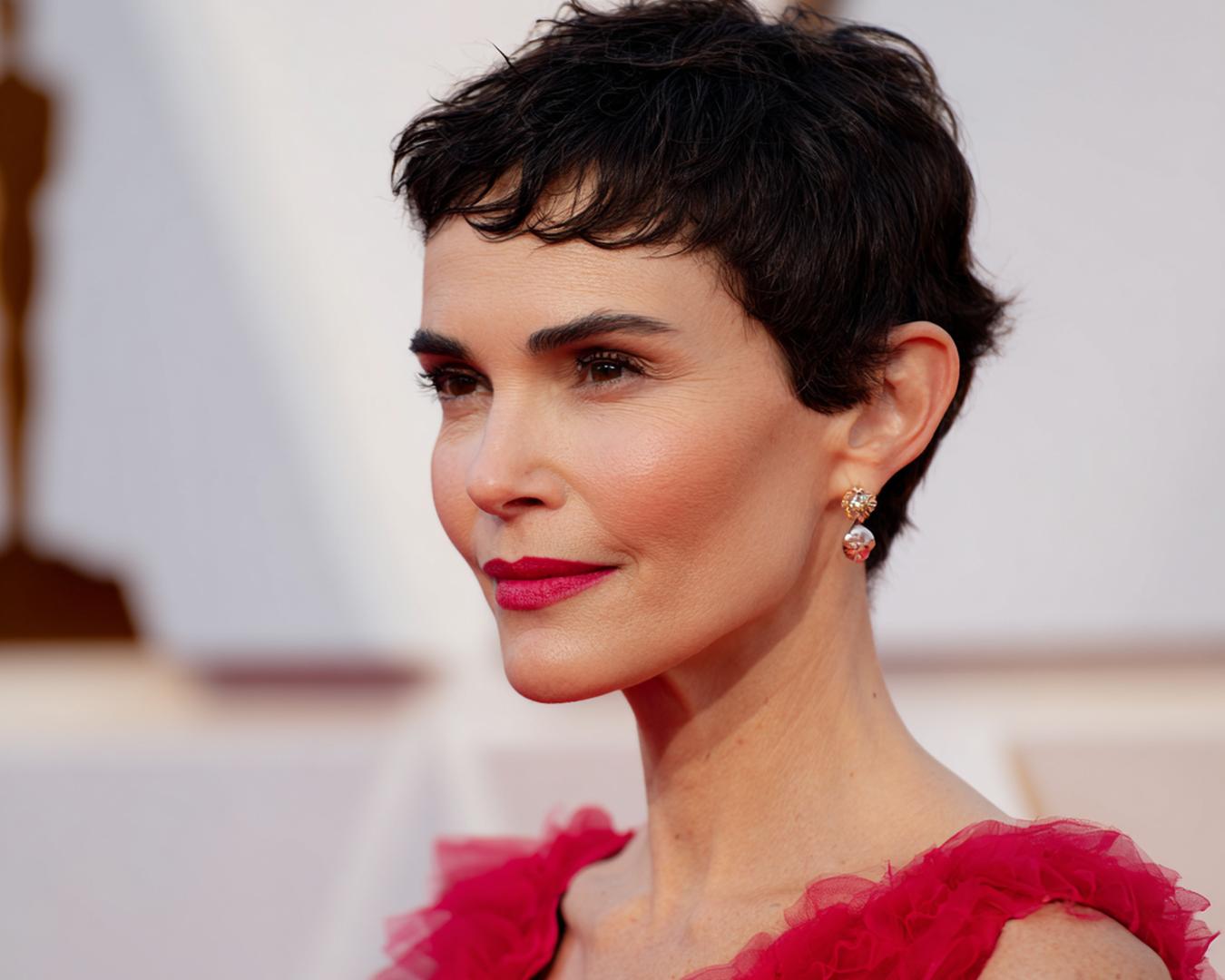 Textured Dark Pixie Crop