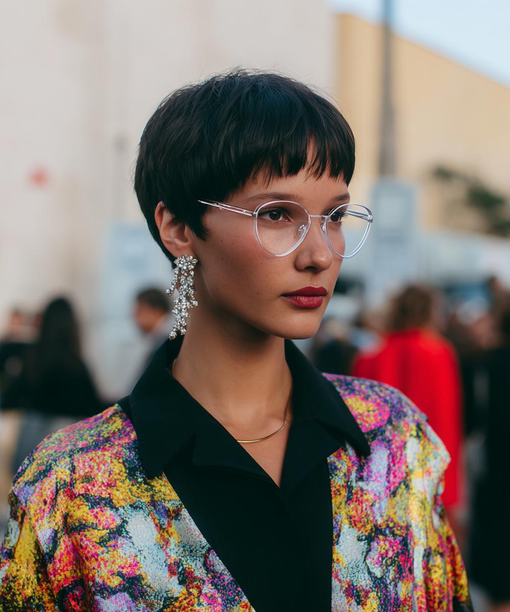 Dark Cropped Pixie Fringe