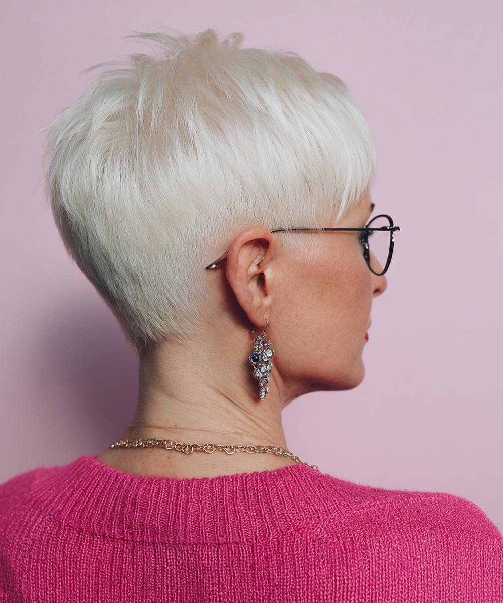 Platinum Pixie Tapered Nape