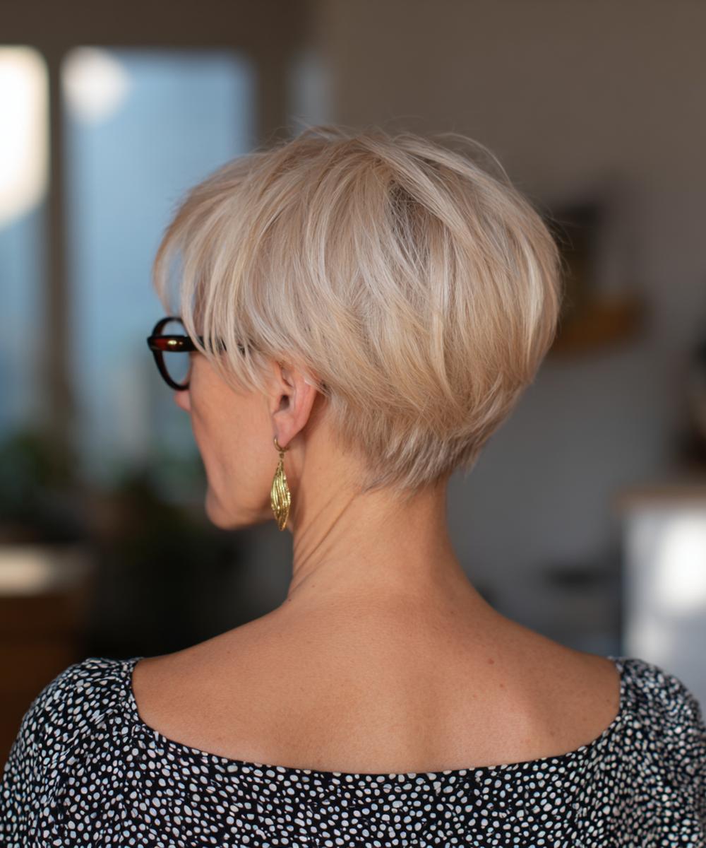 Blonde Tapered Pixie Bob