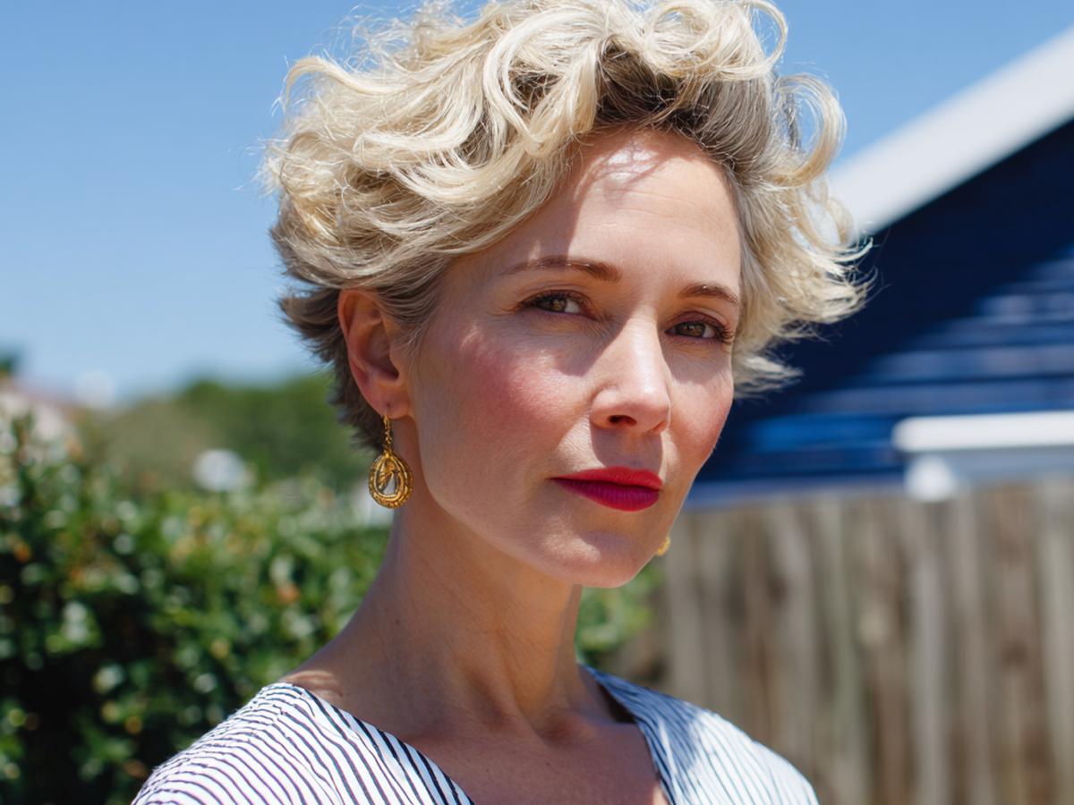 Blonde Tousled Short Curls
