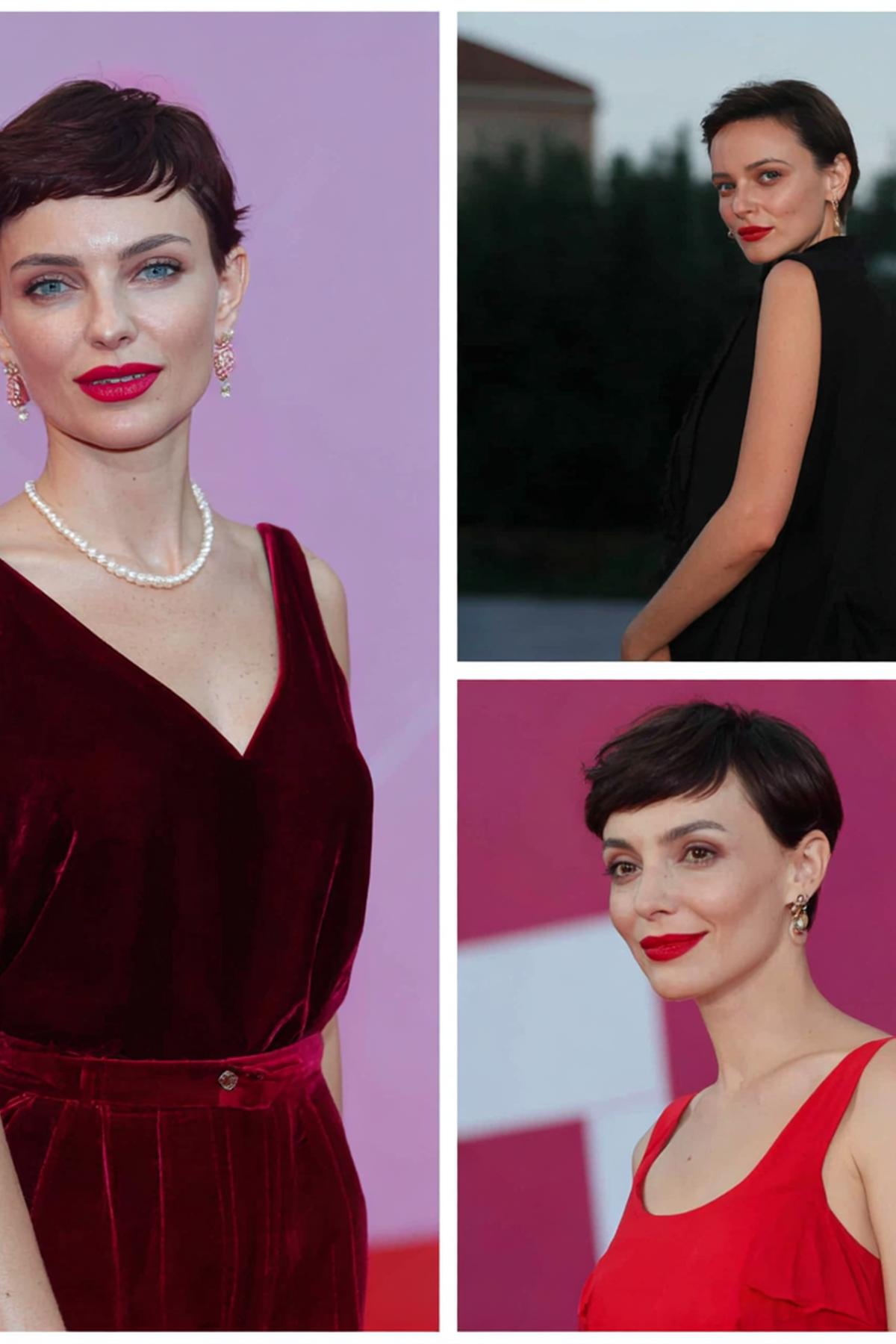 Sleek Dark Pixie Cut