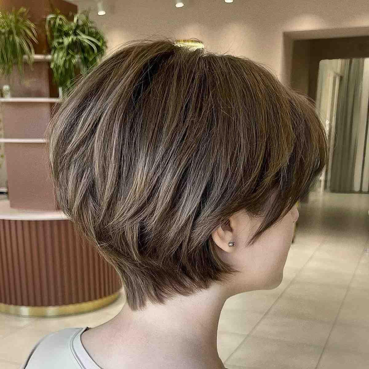 Layered pixie cut variation