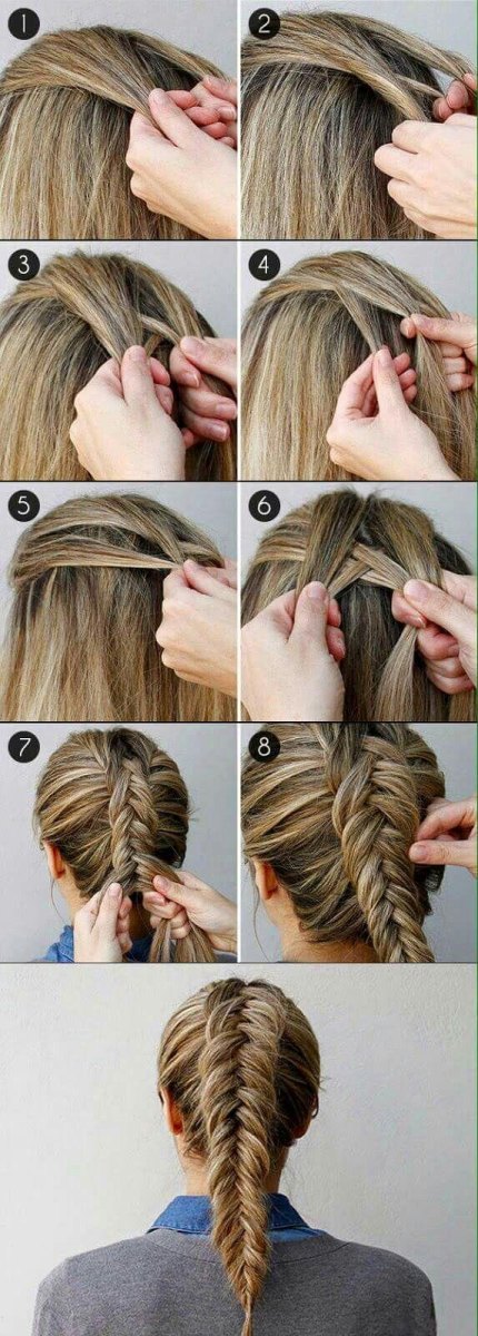Classic fishtail braid tutorial
