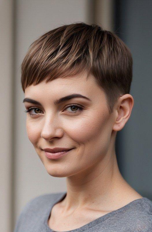 Low maintenance short haircut idea