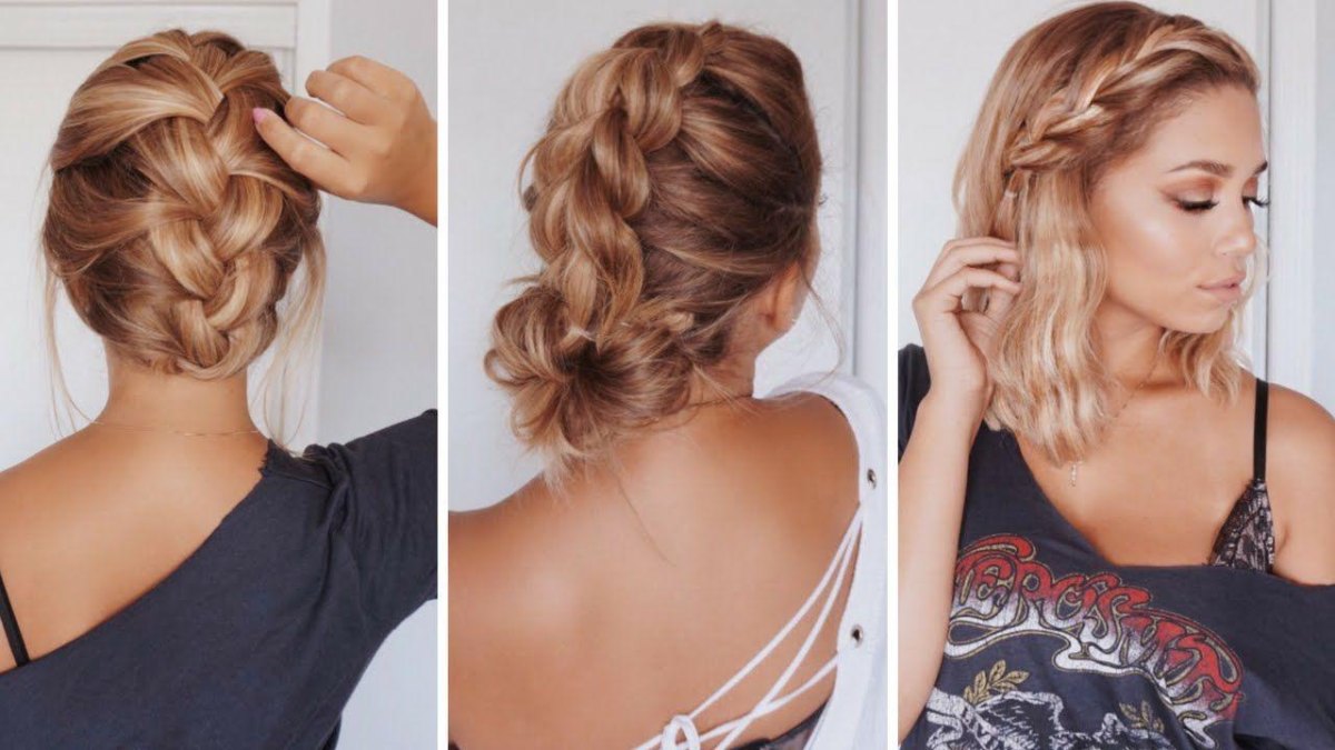 Braided styles for medium length hair
