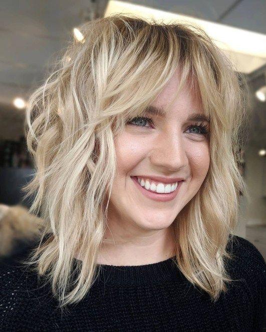 Messy shag haircut thin hair