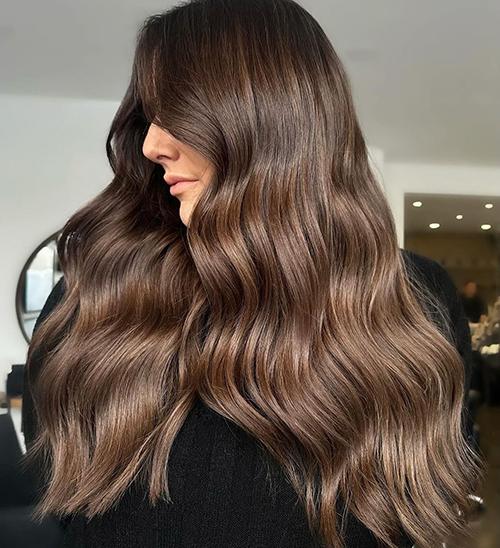 Mocha brunette hair colour