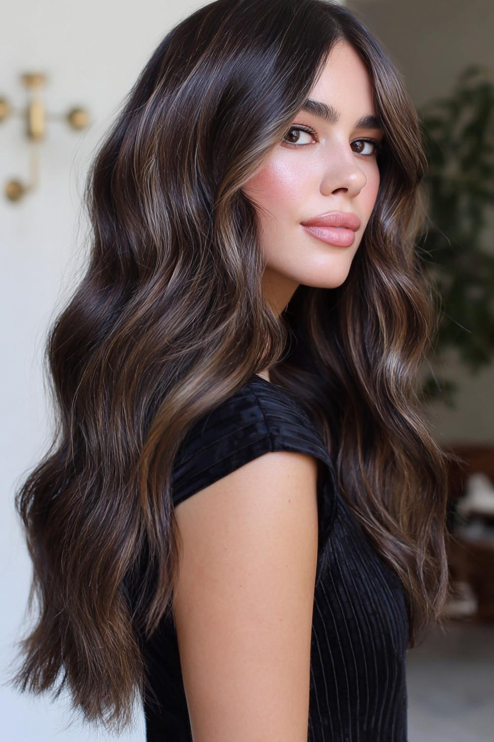 24. Modern Hair Looks 2026: Espresso Brunette With Smoky Dimension and Mirror Shine