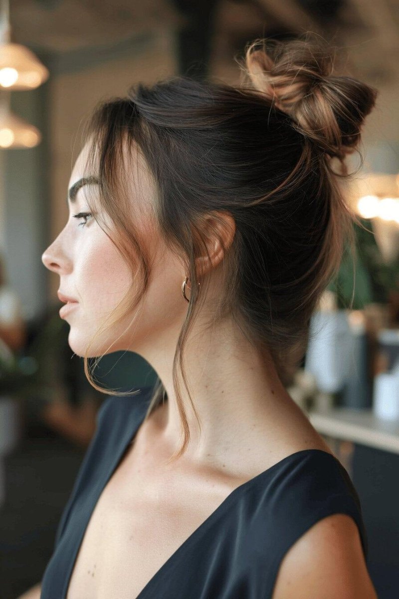 Modern loose bun trend
