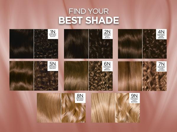 Natural hair colour style