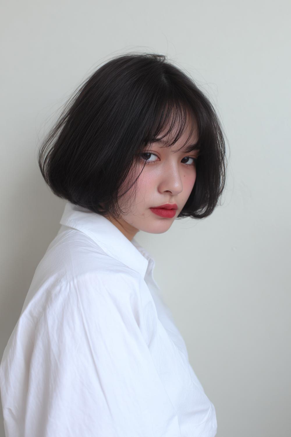 1. New Hairstyles 2026 Airy Micro-Bob with Glassy Shine