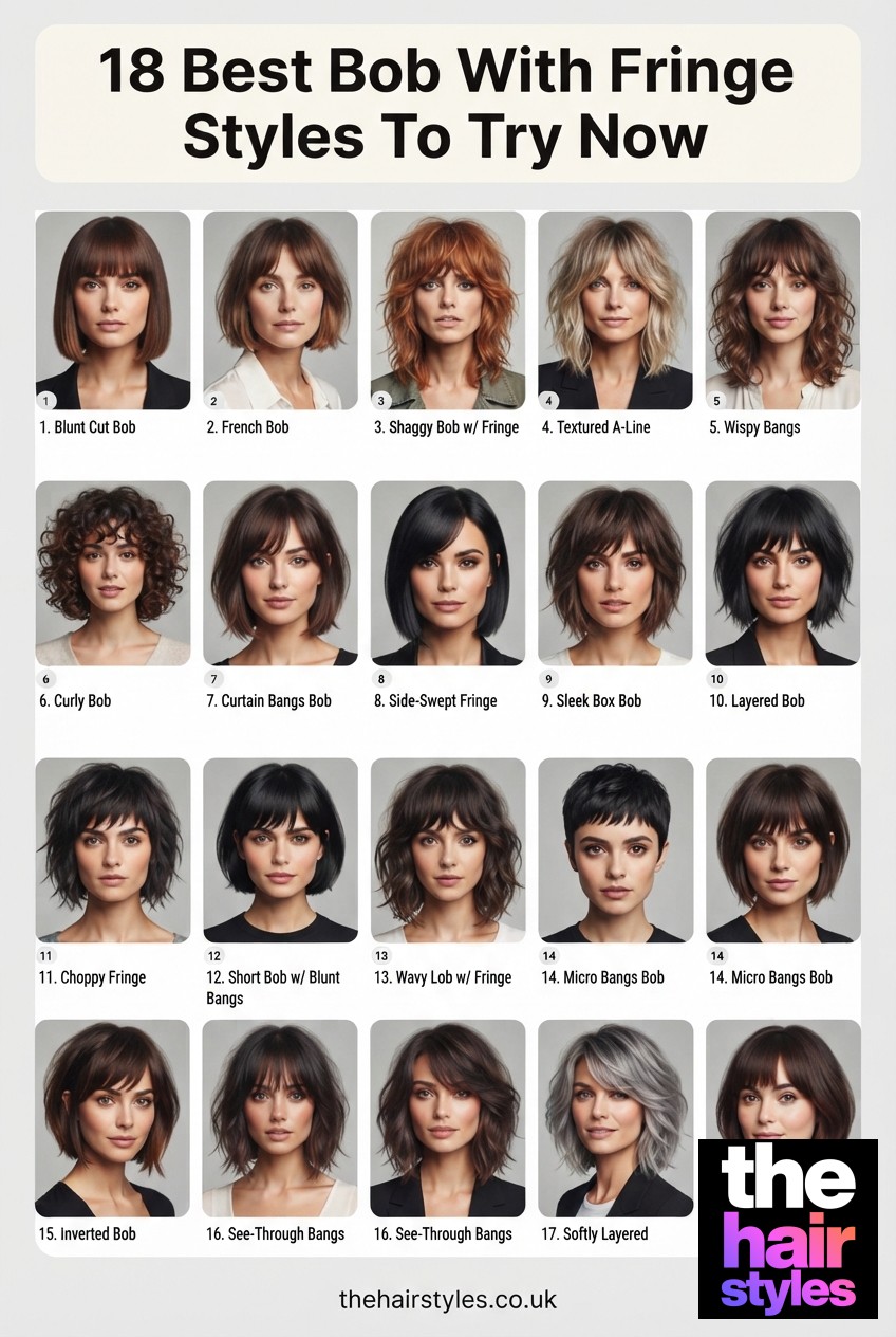 18 Best Bob With Fringe Styles To Try Now
