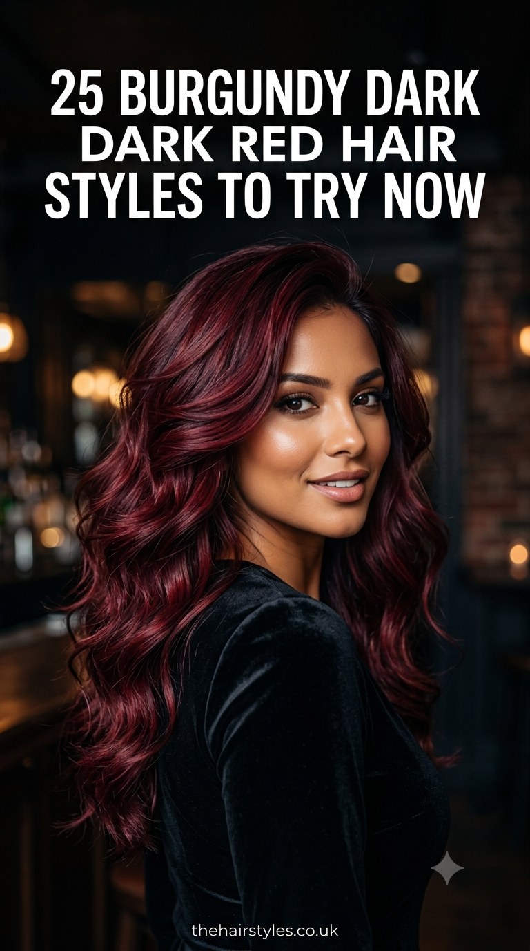25 Burgundy Dark Red Hair Styles To Try Now