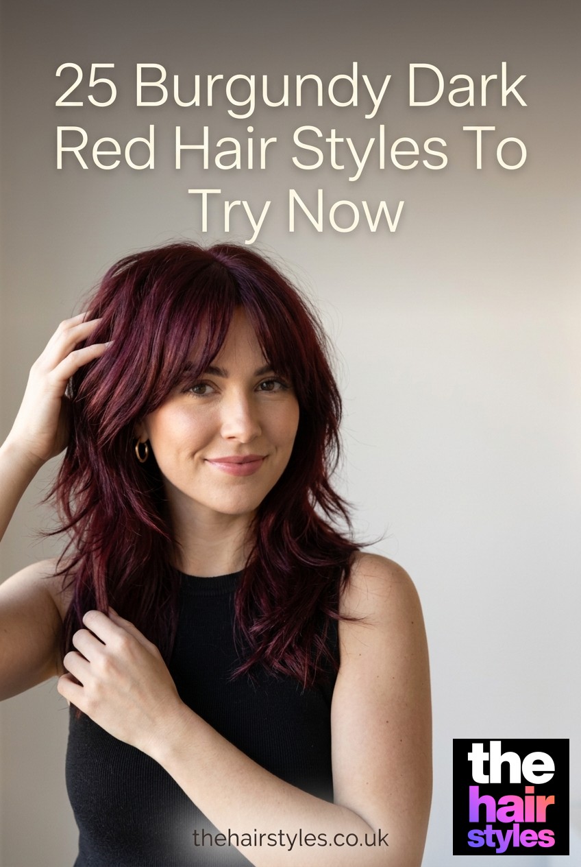 25 Burgundy Dark Red Hair Styles To Try Now