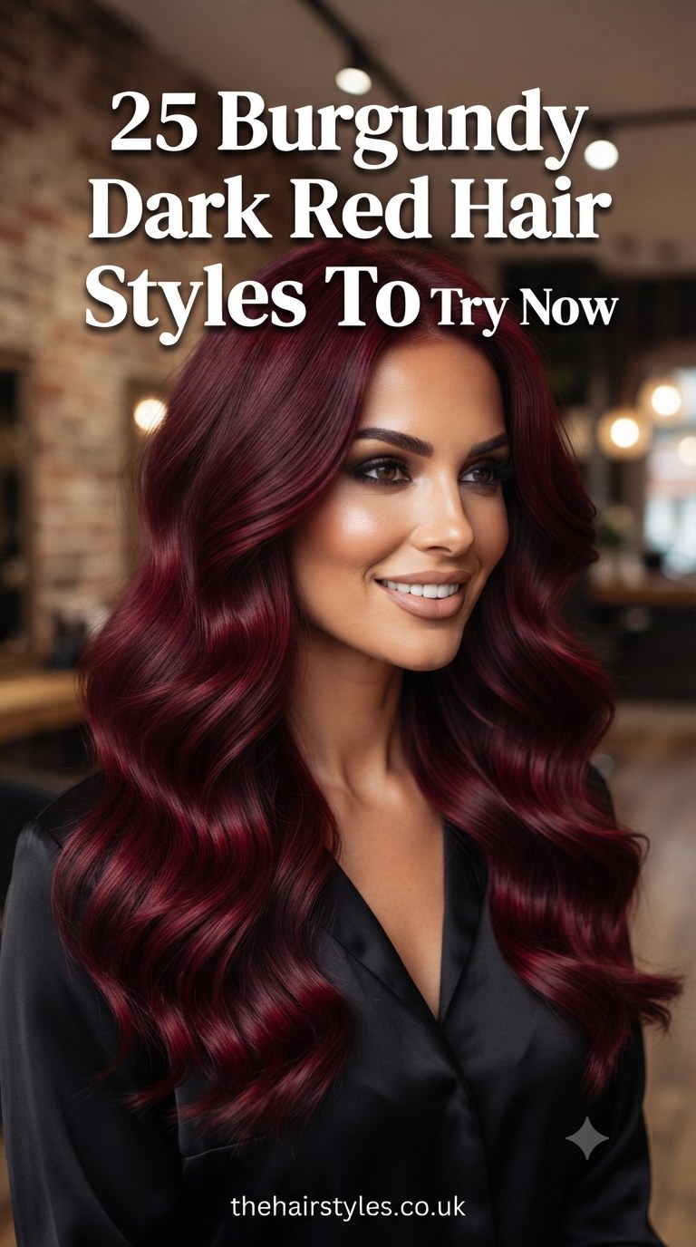 25 Burgundy Dark Red Hair Styles To Try Now