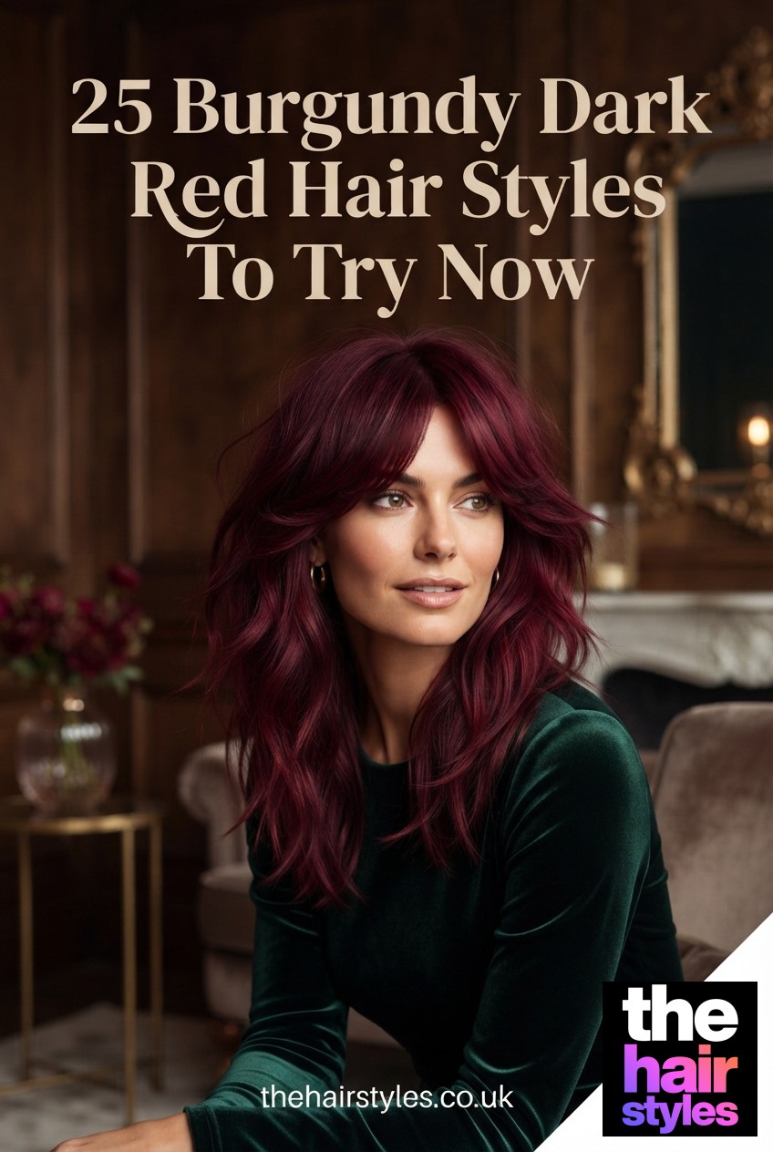 25 Burgundy Dark Red Hair Styles To Try Now