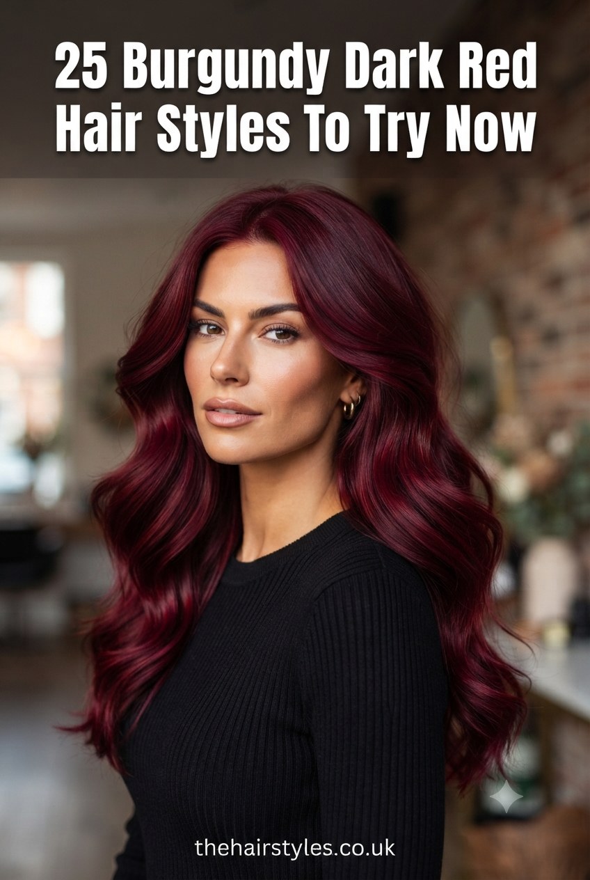 25 Burgundy Dark Red Hair Styles To Try Now