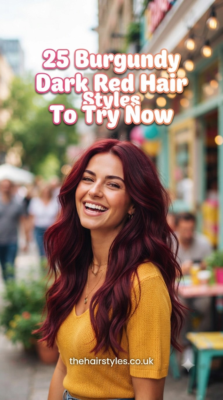 25 Burgundy Dark Red Hair Styles To Try Now