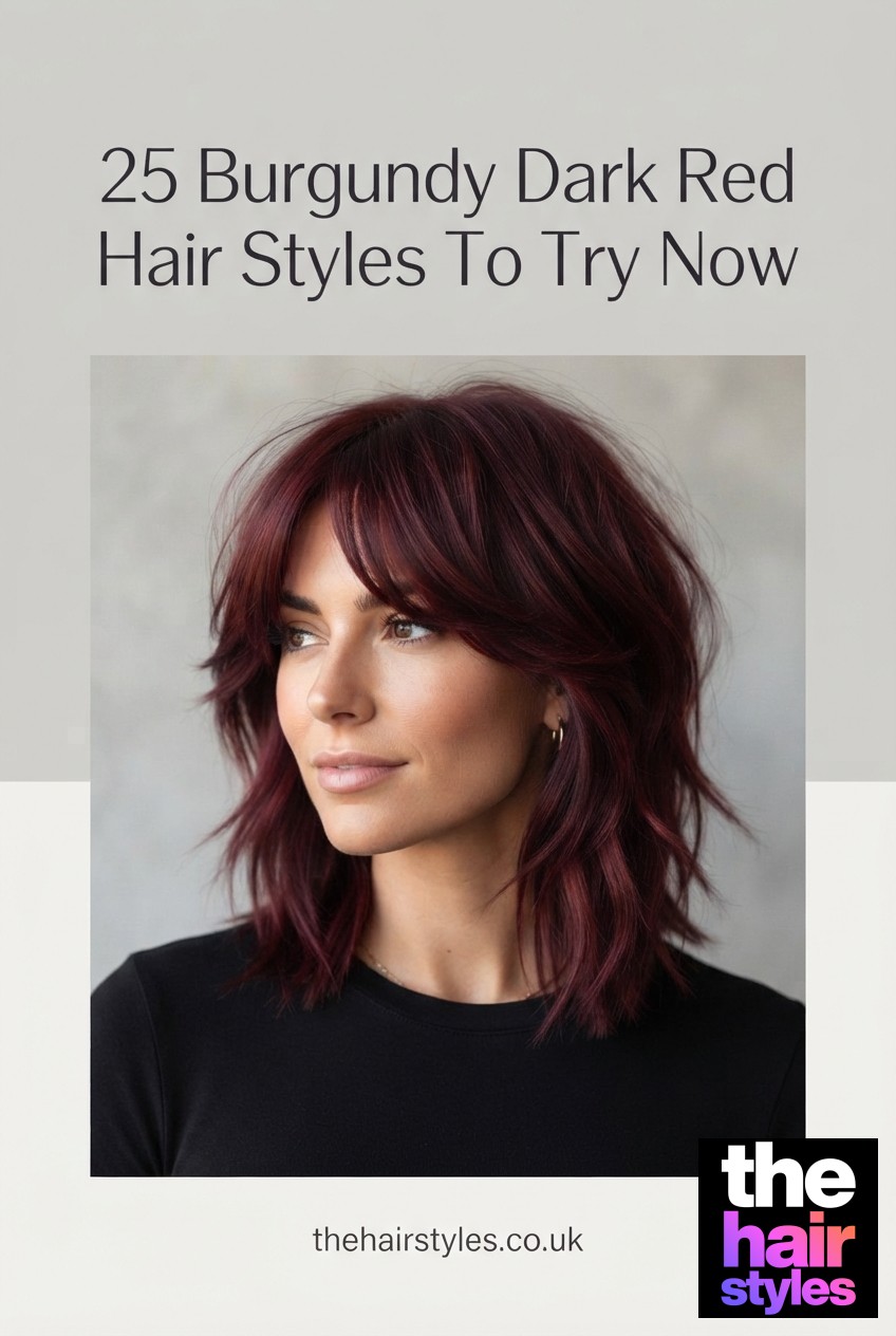 25 Burgundy Dark Red Hair Styles To Try Now