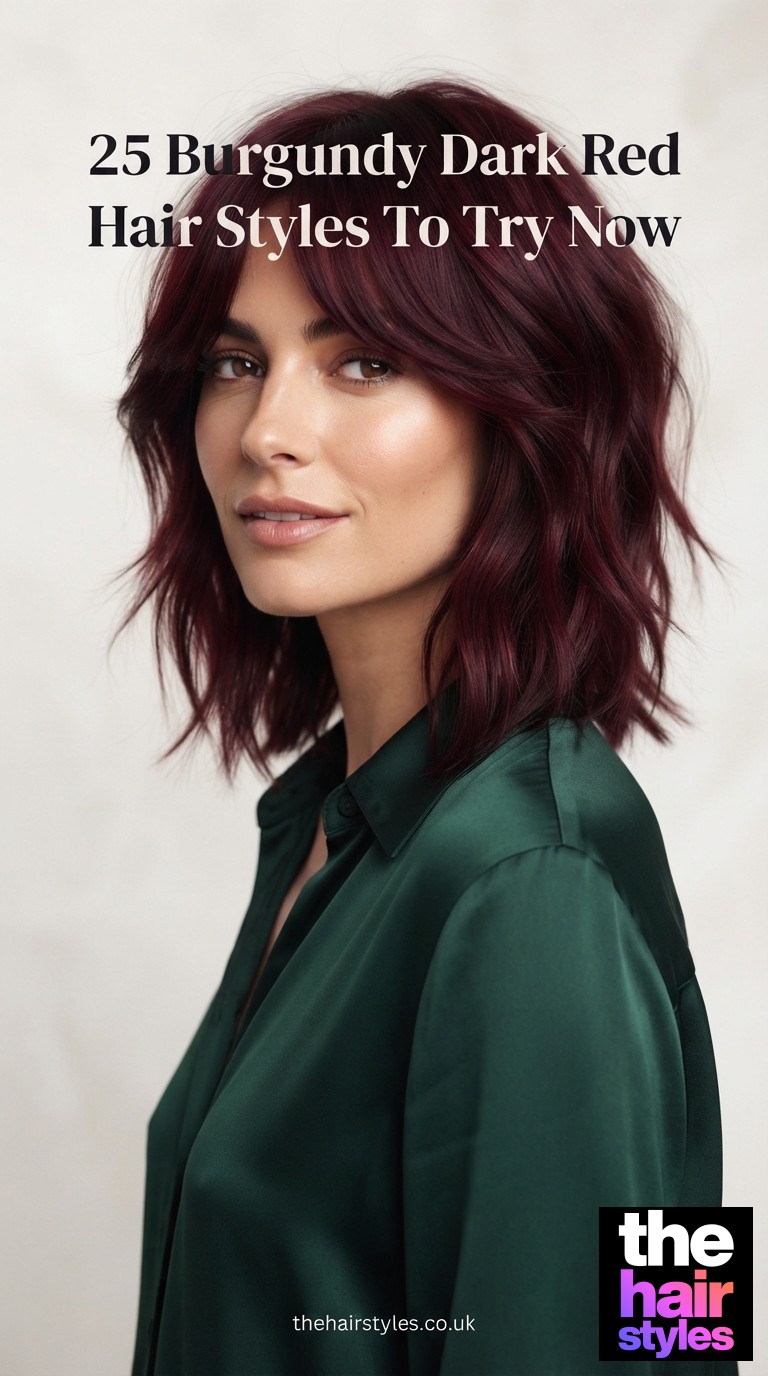 25 Burgundy Dark Red Hair Styles To Try Now