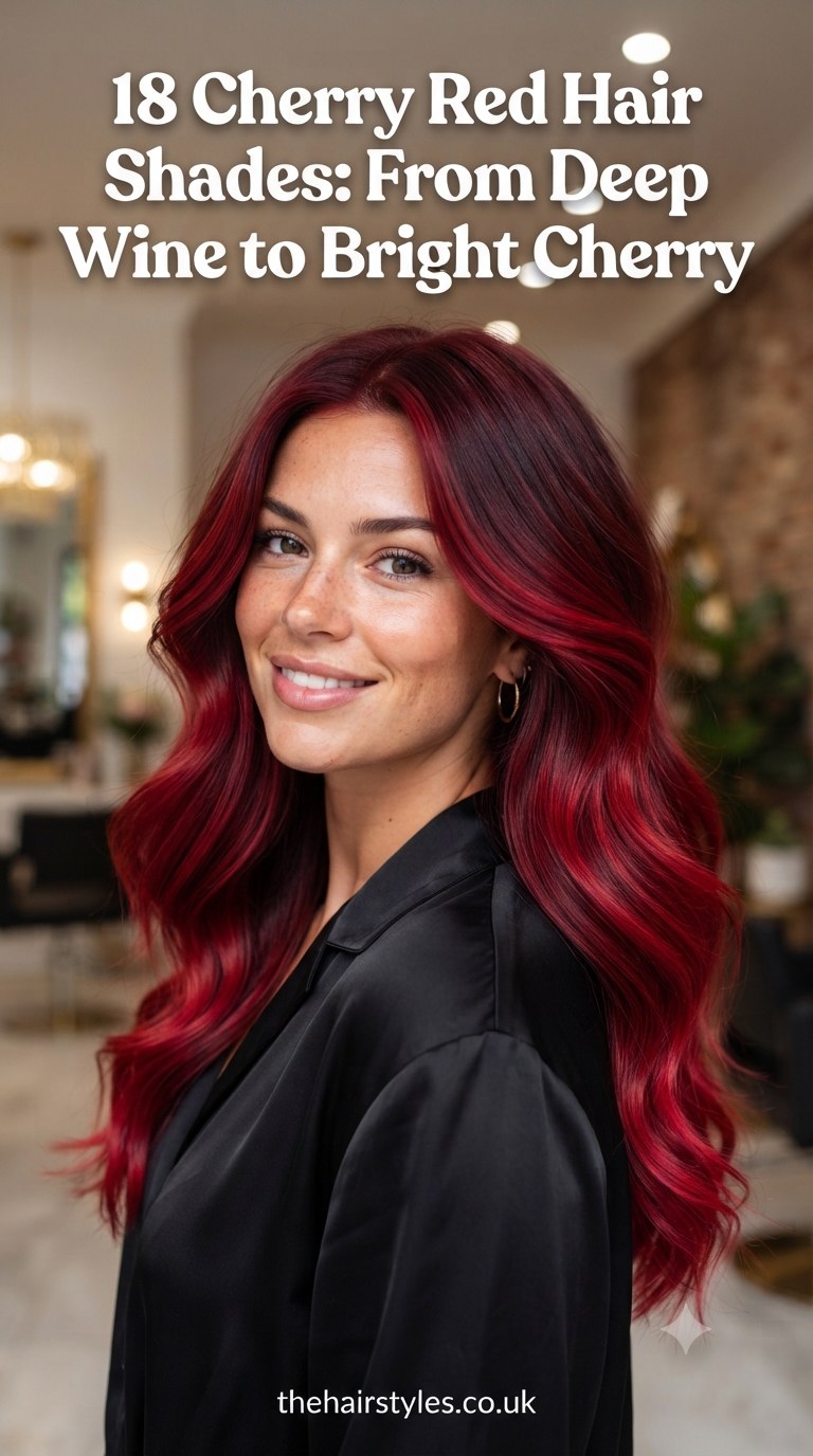 18 Cherry Red Hair Shades: From Deep Wine to Bright Cherry