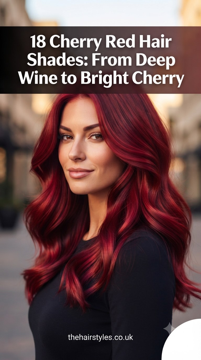 18 Cherry Red Hair Shades: From Deep Wine to Bright Cherry