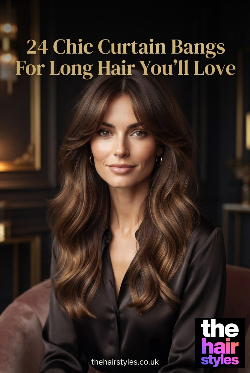 24 Chic Curtain Bangs For Long Hair You’ll Love