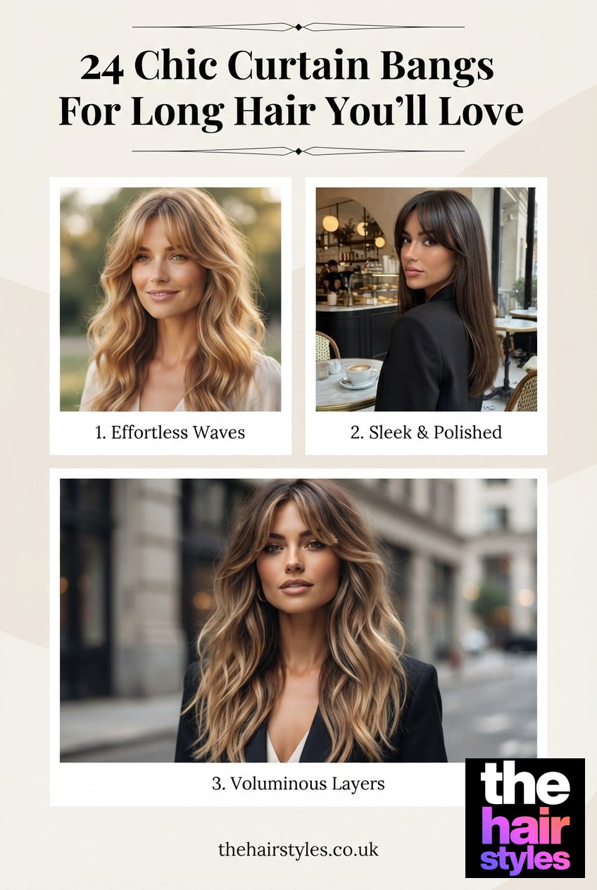 24 Chic Curtain Bangs For Long Hair You’ll Love