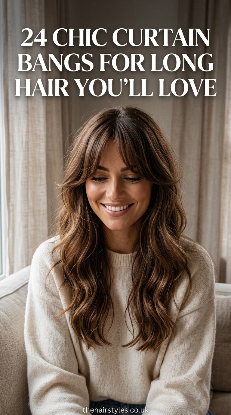 24 Chic Curtain Bangs For Long Hair You’ll Love