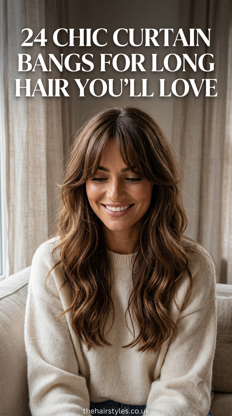 24 Chic Curtain Bangs For Long Hair You’ll Love