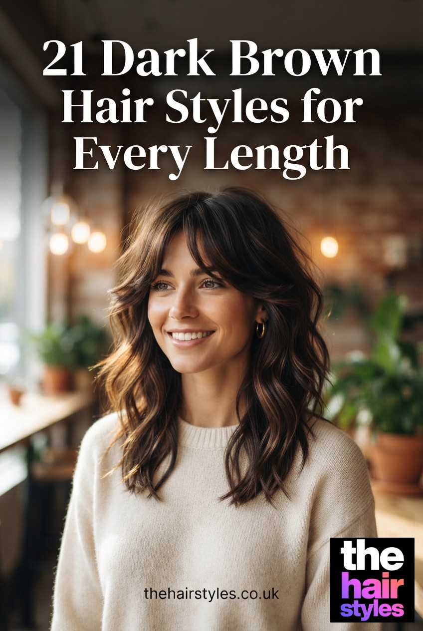21 Dark Brown Hair Styles for Every Length