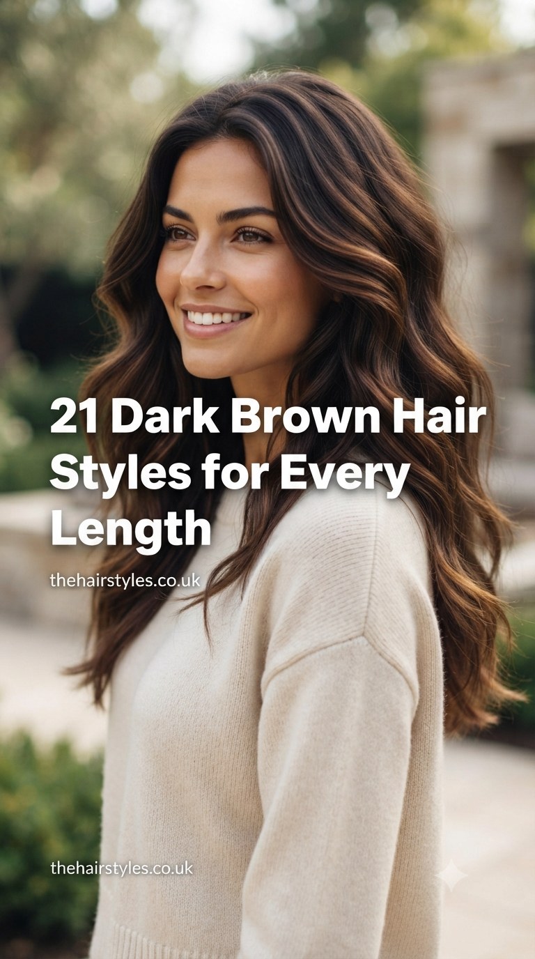 21 Dark Brown Hair Styles for Every Length