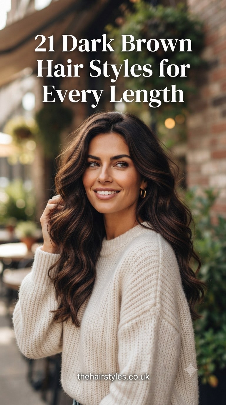 21 Dark Brown Hair Styles for Every Length