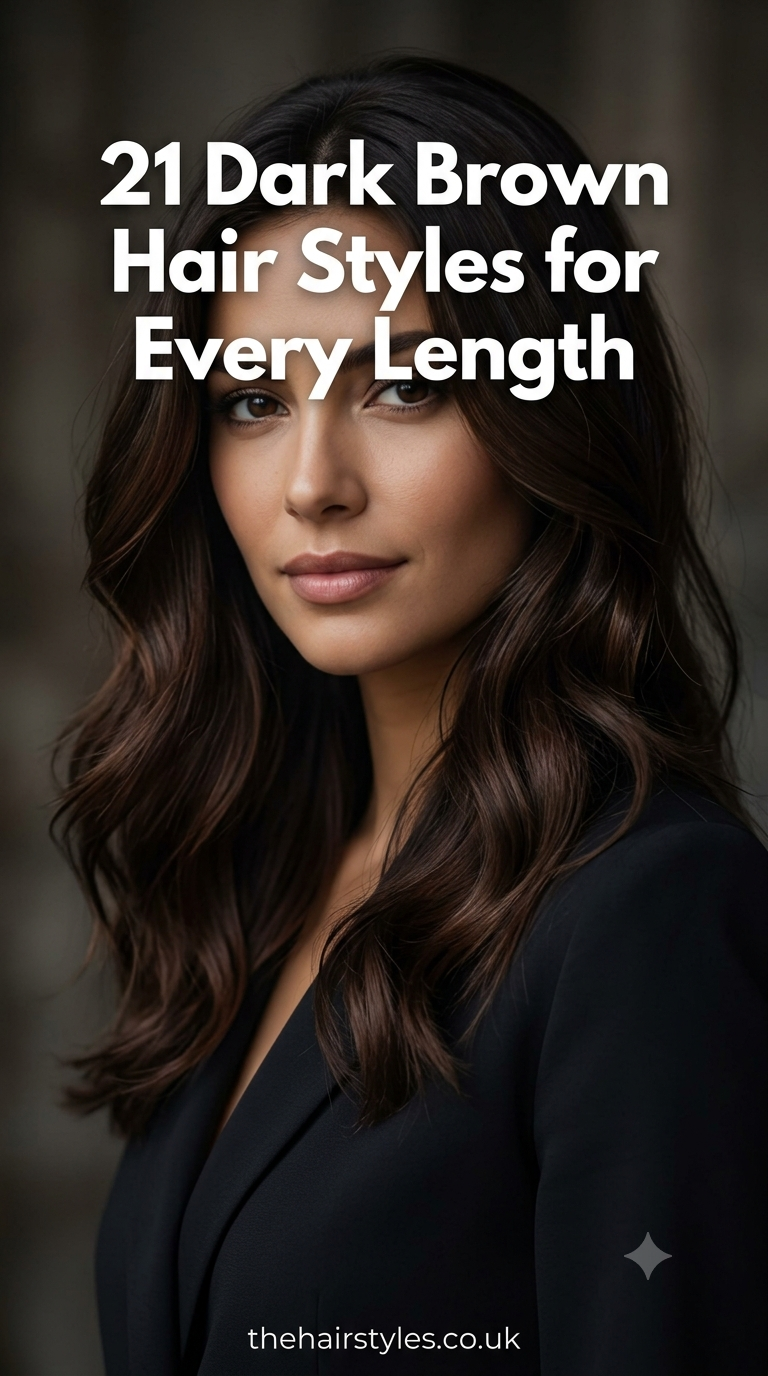 21 Dark Brown Hair Styles for Every Length
