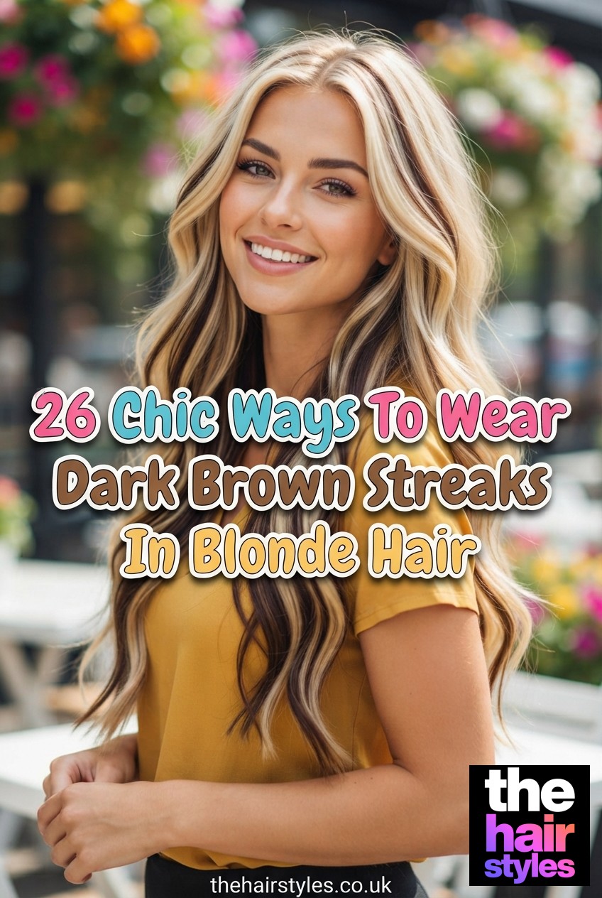 26 Chic Ways To Wear Dark Brown Streaks In Blonde Hair