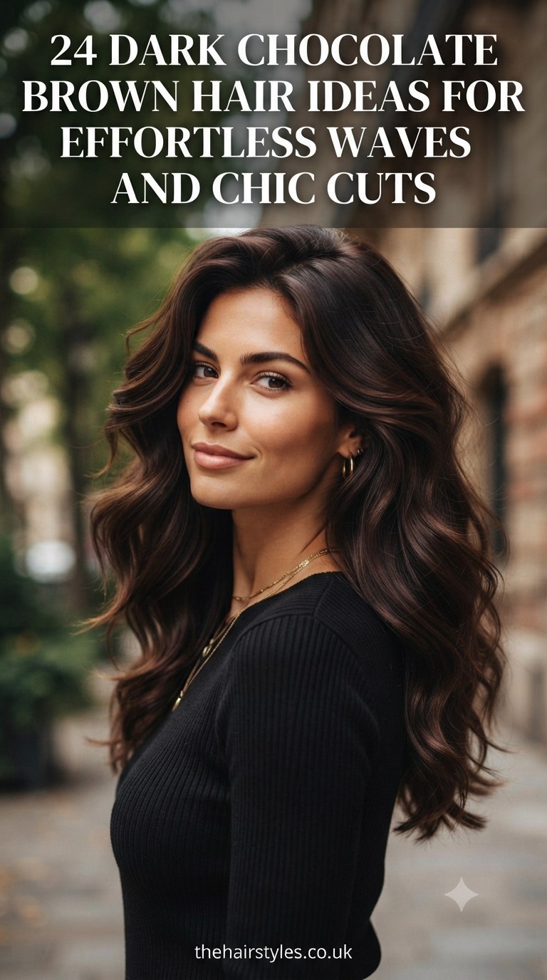 24 Dark Chocolate Brown Hair Ideas For Effortless Waves And Chic Cuts