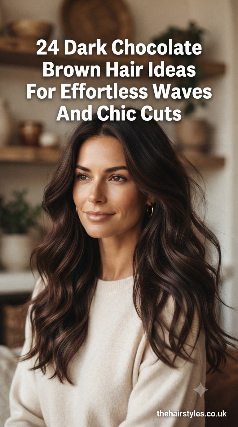 24 Dark Chocolate Brown Hair Ideas For Effortless Waves And Chic Cuts