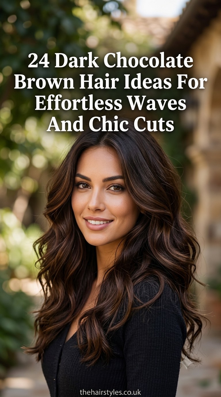 24 Dark Chocolate Brown Hair Ideas For Effortless Waves And Chic Cuts