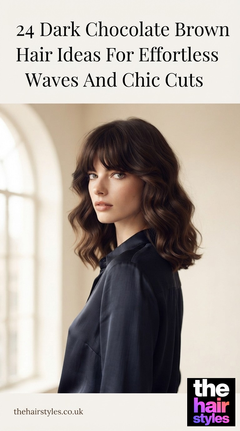 24 Dark Chocolate Brown Hair Ideas For Effortless Waves And Chic Cuts