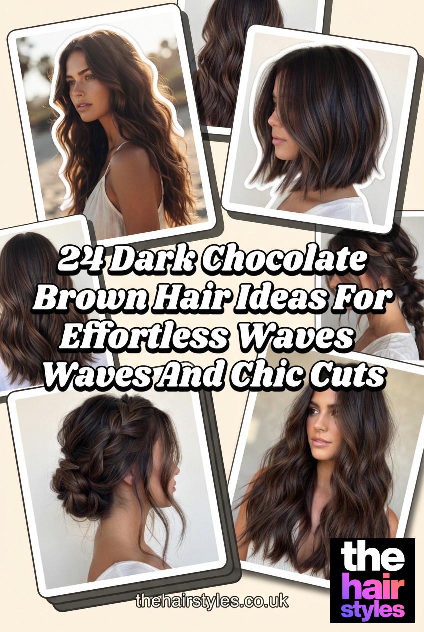 24 Dark Chocolate Brown Hair Ideas For Effortless Waves And Chic Cuts
