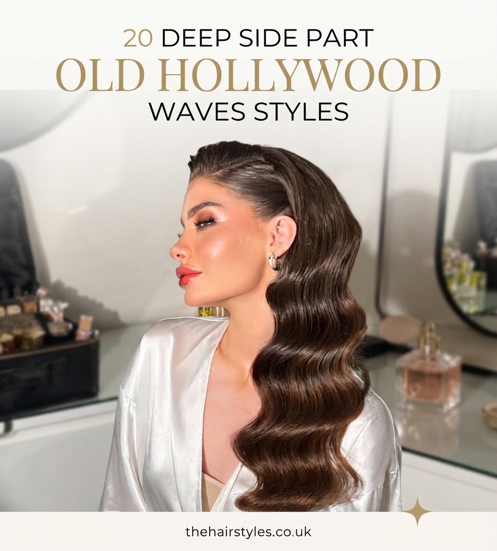 20 Deep Side Part Old Hollywood Waves Styles
