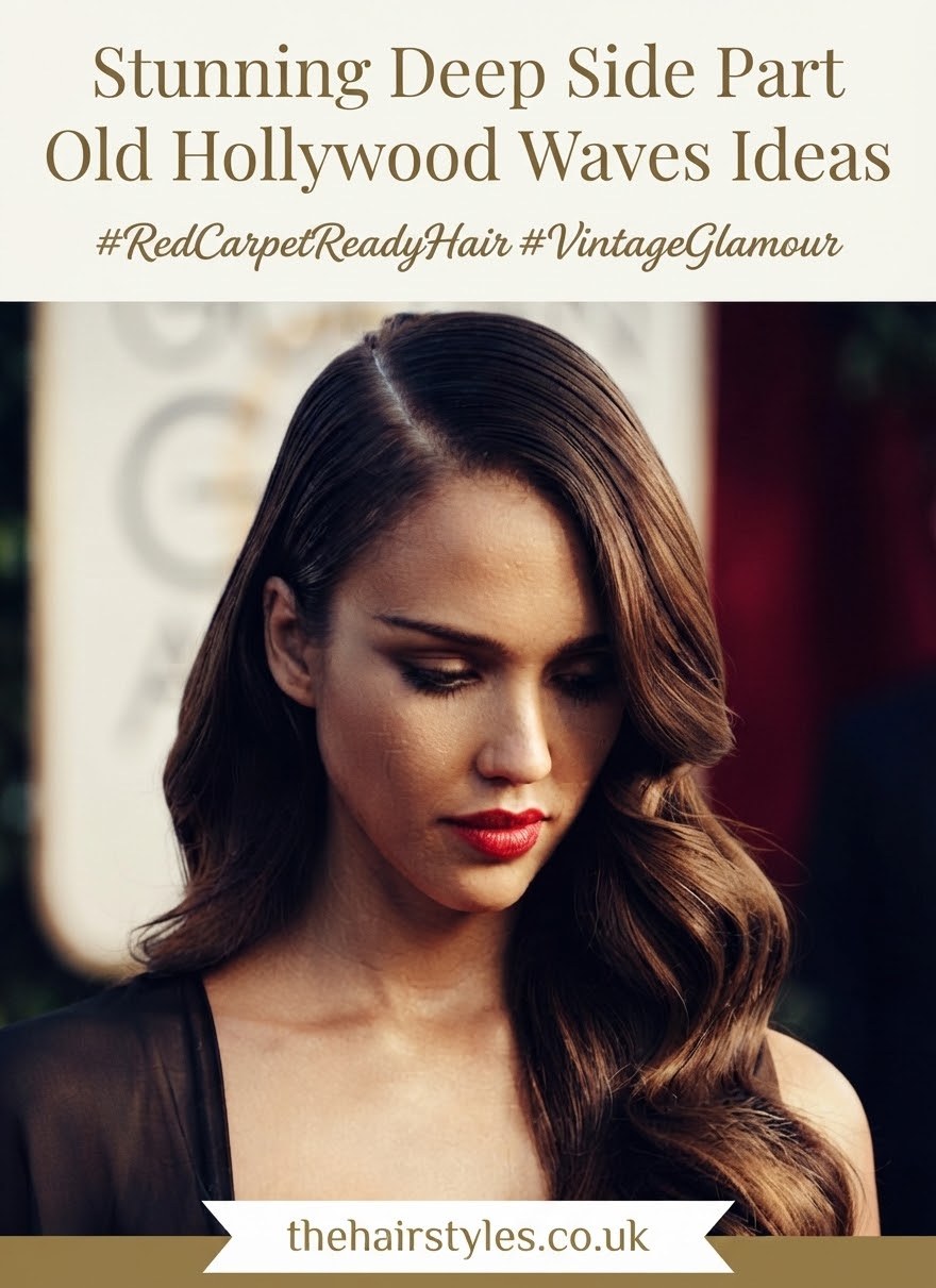 Stunning Deep Side Part Old Hollywood Waves Ideas