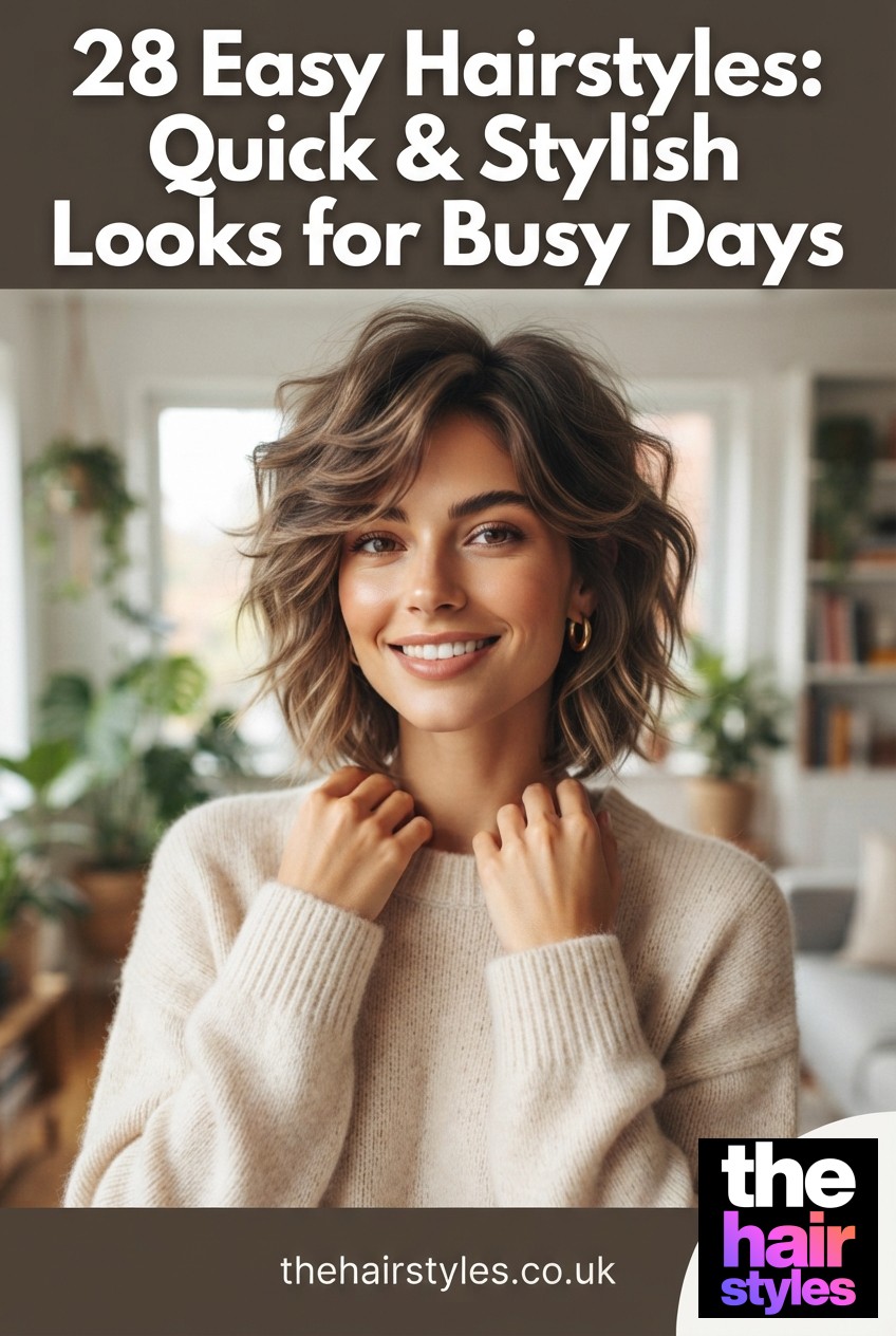 28 Easy Hairstyles: Quick & Stylish Looks for Busy Days