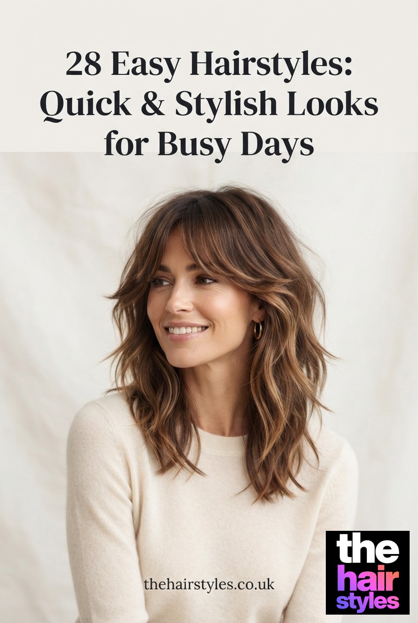 28 Easy Hairstyles: Quick & Stylish Looks for Busy Days