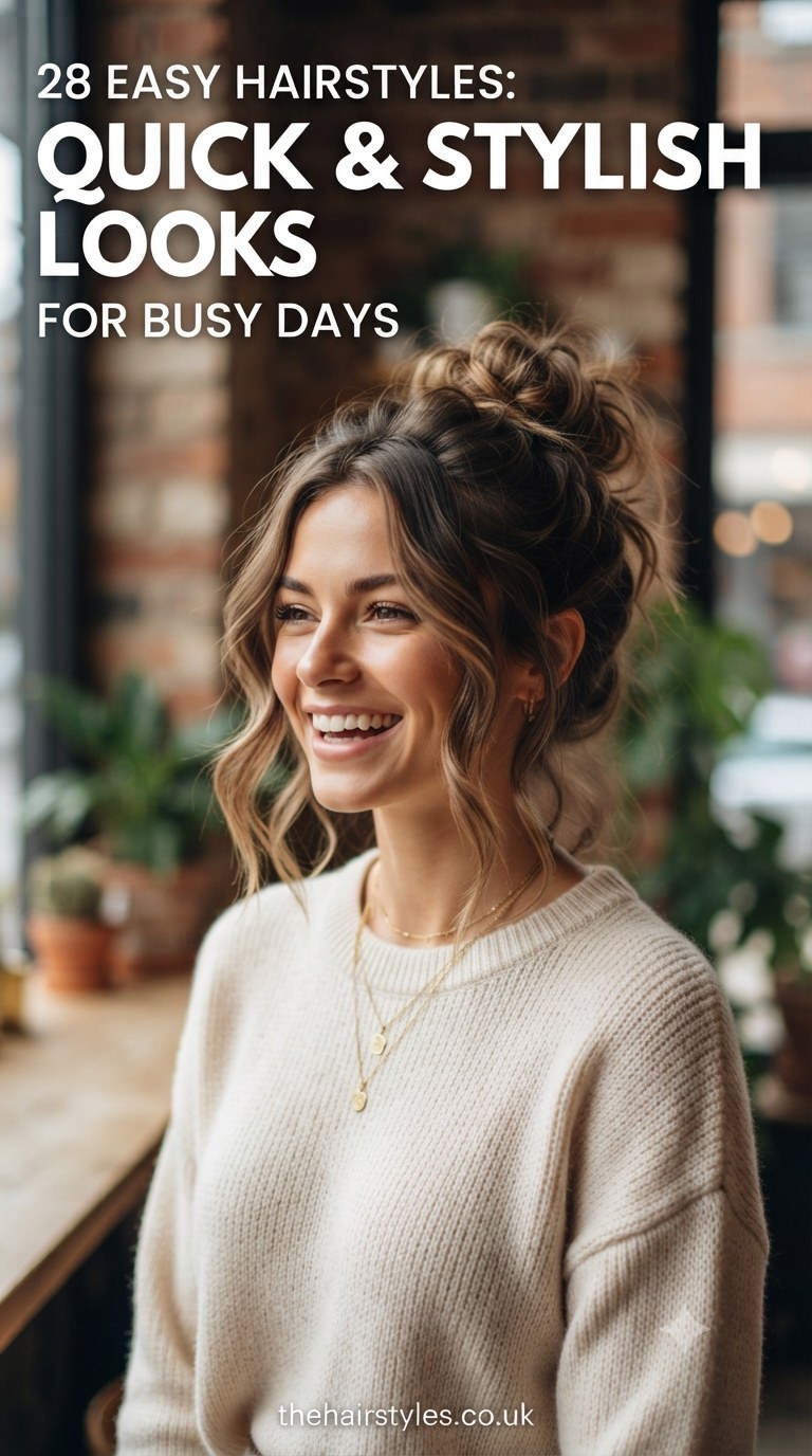 28 Easy Hairstyles: Quick & Stylish Looks for Busy Days